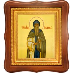 Кирилл Филеот преподобный. Икона на холсте.