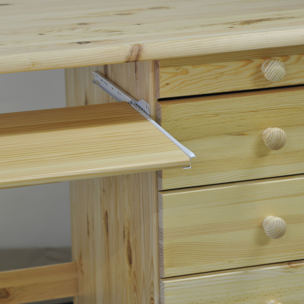 Письменный стол Вадим деревянный, офисный стол из массива сосны