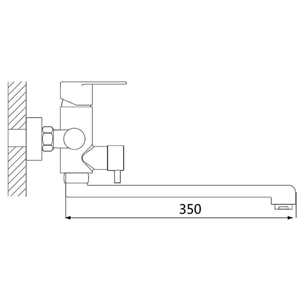 Смеситель для ванны Oute T401K T40123K