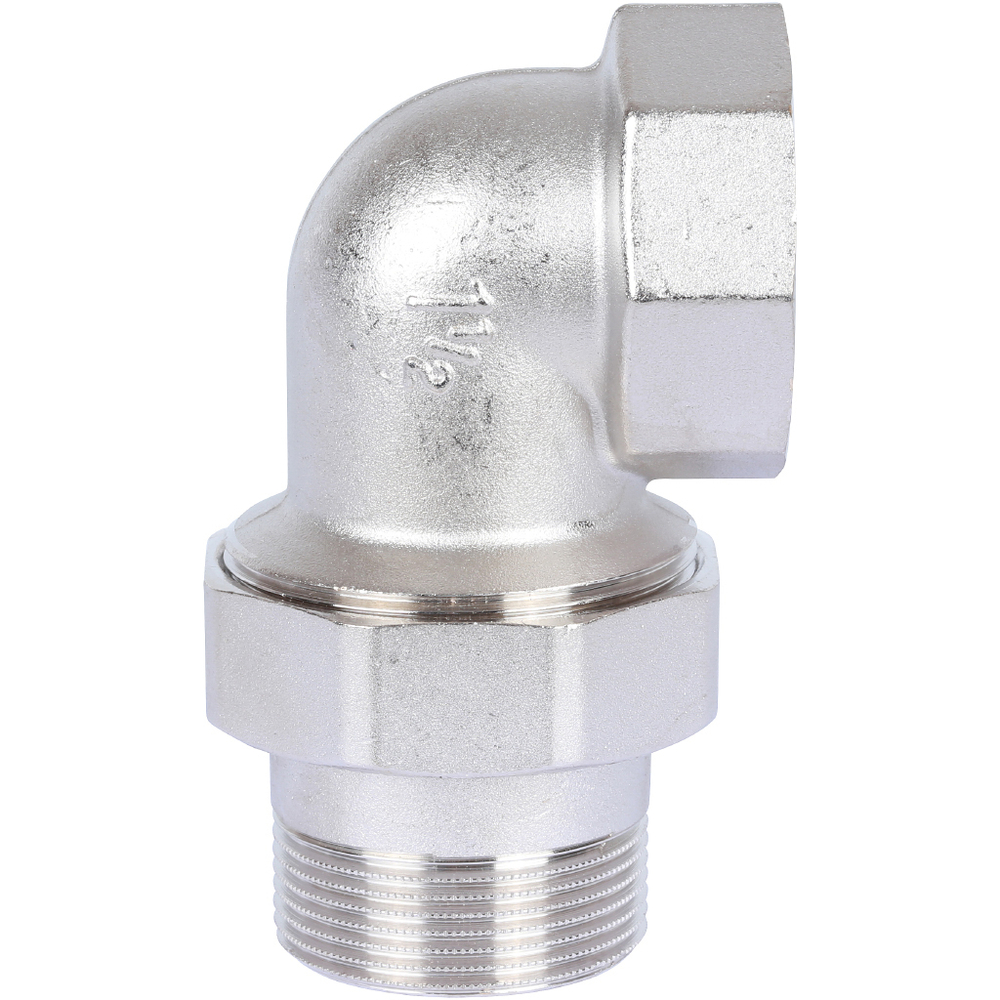Американка STOUT никелированная угловая 1 1/2" ВР/НР O-Ring уплотнение
