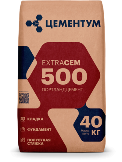 Цемент ExtraCEM 500 ЦЕМЕНТУМ 40 кг