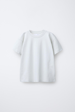 ZARA НАБОР ИЗ ТРЕХ ОДНОТОННЫХ ФУТБОЛОК, ФИСТАШКОВЫЙ