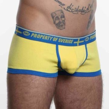 Мужские трусы хипсы желтые Aussiebum Patriot Property of Sweden AB00122