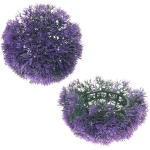 Искусственное растение шар «Самшит» цветы фиолетовые D-15см Ultramarine