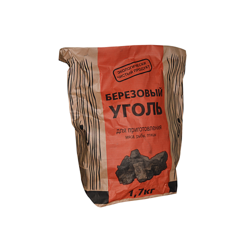 Уголь древесн берез крупный 1,7 кг/100
