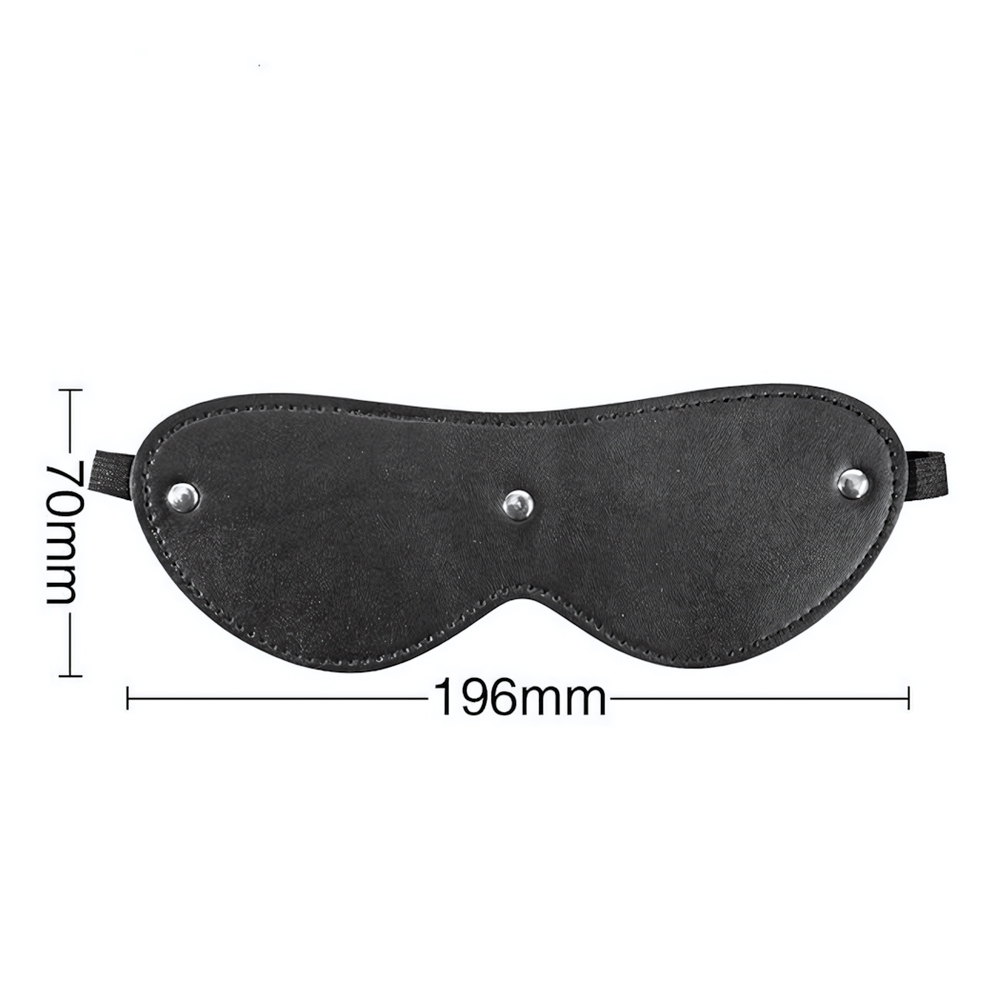 Черная маска из искусственной кожи (Цвет: черный)