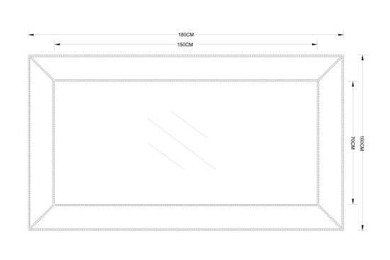 19-OA-8174 Зеркало прямоугольное 100*180см