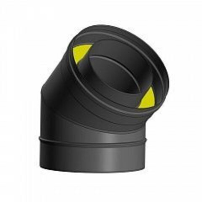 Отвод Термо 45* ОТ-Р 310-0.8/304  200/300 (2S) с хомутом