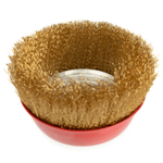 Щетка по металлу для УШМ 150 М14 латунная (чашечная)