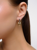 Серьги "Gess Mini" Bicolor