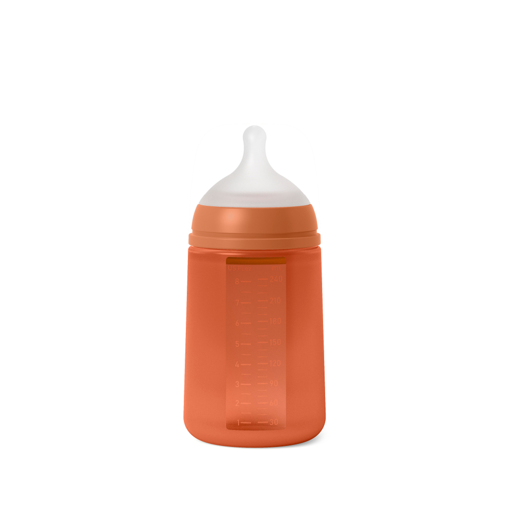 Силиконовая бутылочка SUAVINEX COLOUR ESSENCE 240 мл, соска М