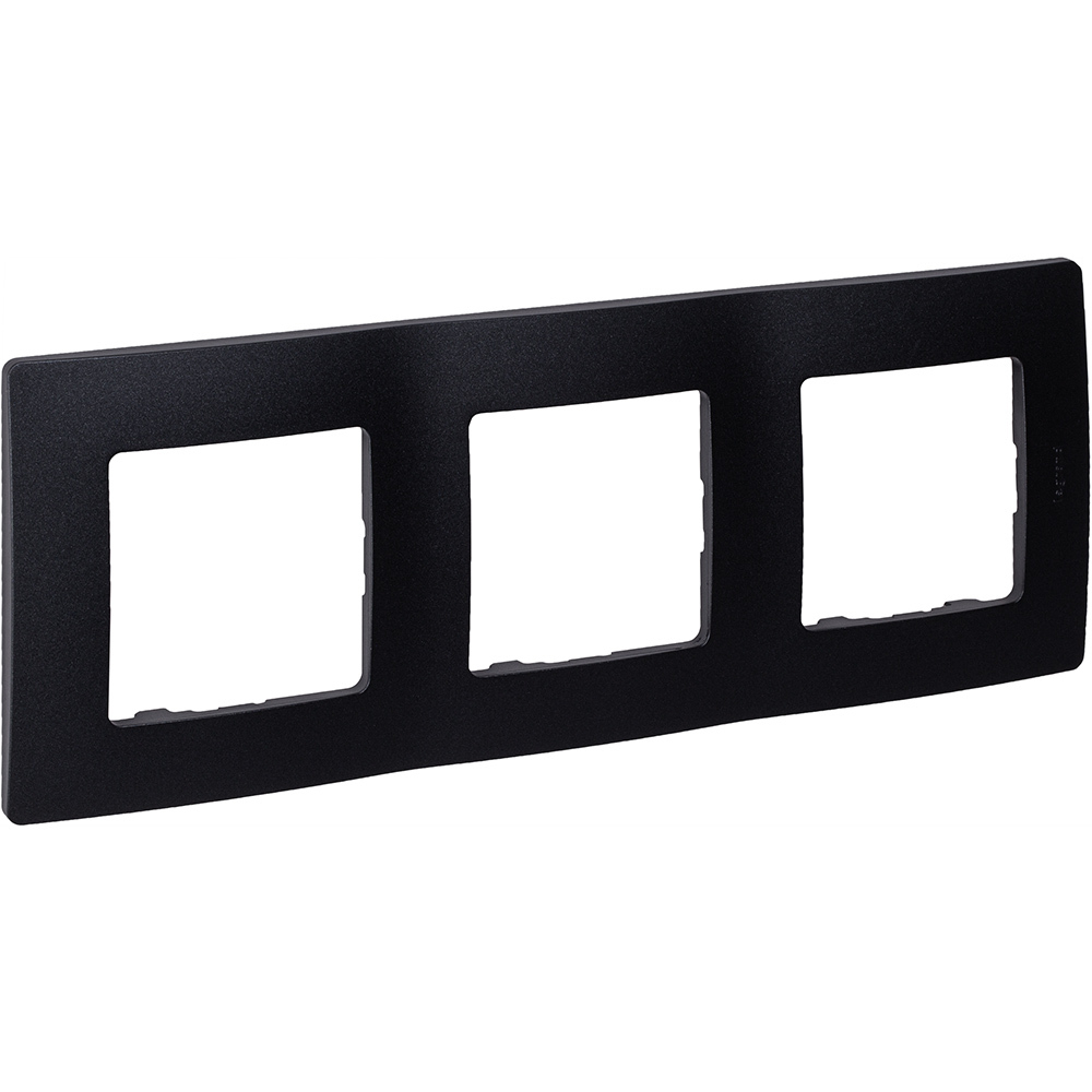 Рамка 3 поста антрацит ETIKA Legrand