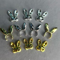 1872 Фигурки объёмные "Маски зайчика" 10 шт