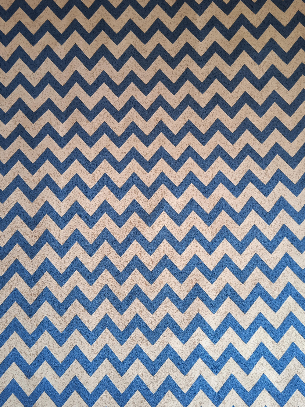 Покрывало гобеленовое Зигзаг синий 1,5 спальный (150х200)