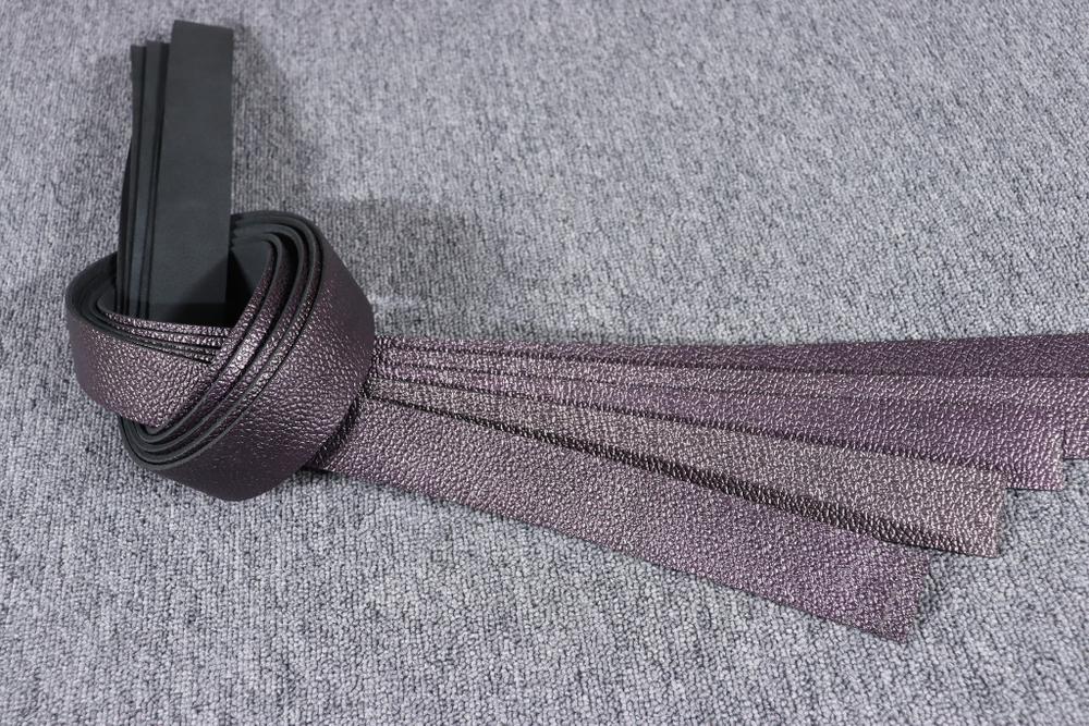 Ременная заготовка Перламутр с лицевой отделкой + плита Алмаз 3,0-3,5