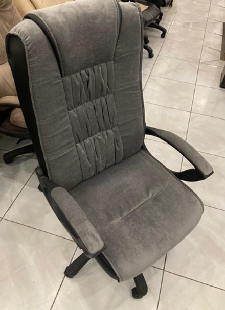 Кресло Фортуна-5 (3) Вельвет серый Мех качания п Директор (в разборе)