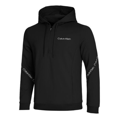 Мужская кофта теннисная Calvin Klein 1/4 Zip Hoody Men - Black