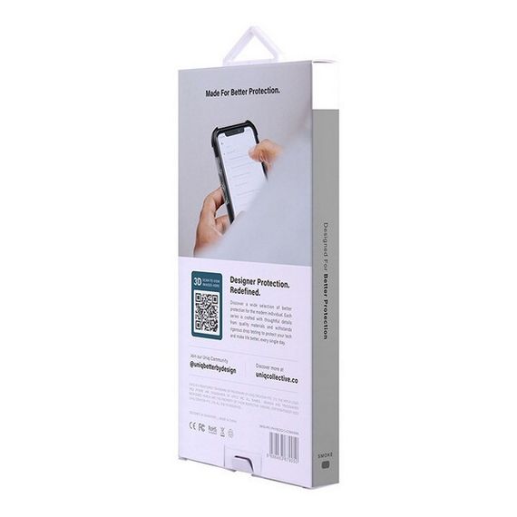 Чехол Uniq Combat Aramid effect для iPhone 13 Pro (IP6.1PHYB(2021)-COMASMK) черный (Smoke)