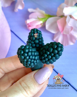 Силиконовая форма Тройник ежевики