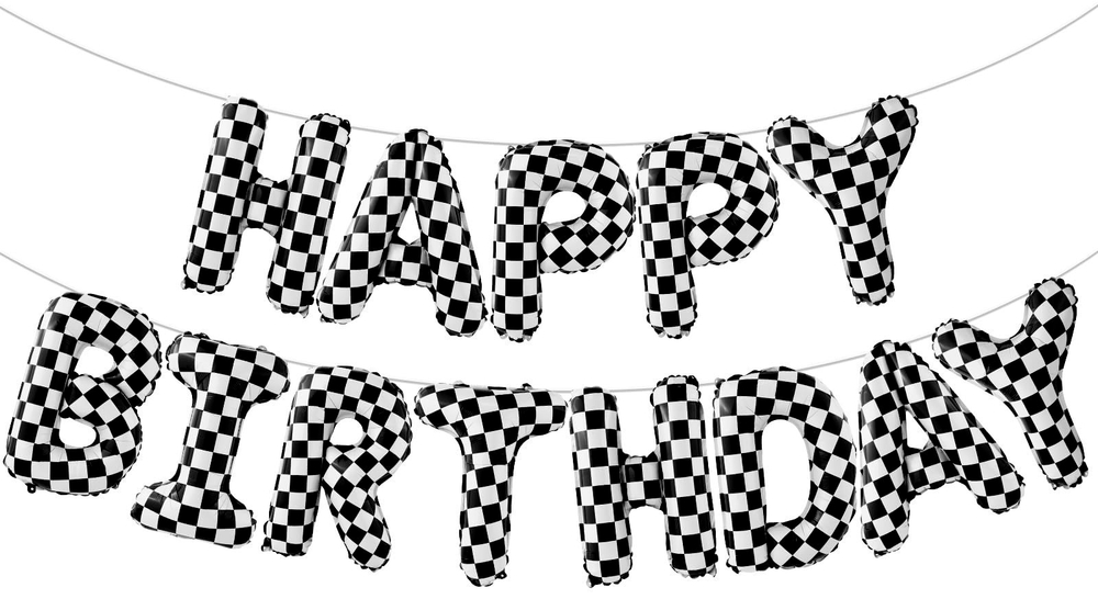 Набор букв Нappy Вirthday "Пит-стоп" 41 см