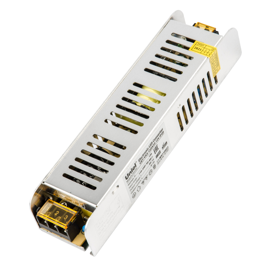 UET-VAS-120A20 12V IP20 Блок питания, 120Вт. Металлический корпус. TM Uniel