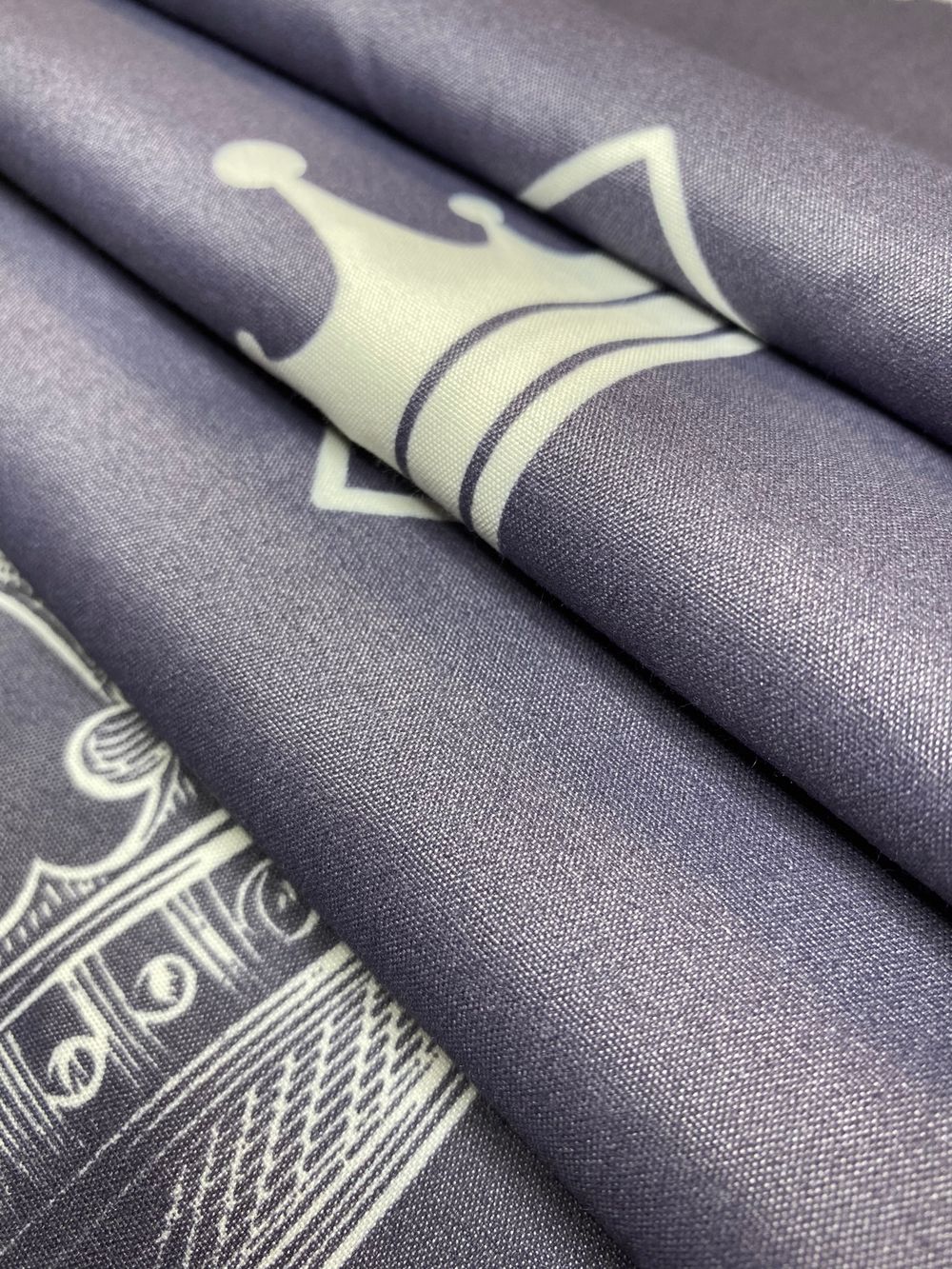 Постельное белье полисатин Simple House "Corona" евро на молнии Наволочка 50х70 см 2 шт Простынь на резинке 180х200 см Пододеяльник 200х215 см