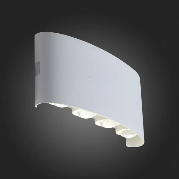 SL089.501.08 Светильник уличный настенный ST-Luce Белый кварцевый LED 8*1W 4000K BISELLO