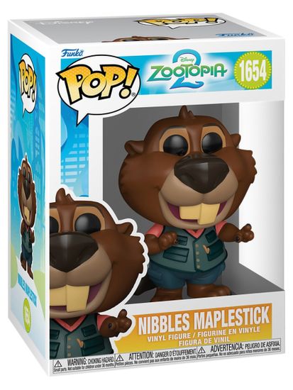 Фигурка Funko POP! Disney Zootopia 2 Nibbles Maplestick (1654) 86636 / Фигурка Фанко ПОП! по мотивам мультфильма "Зверополис 2", Бобби Кленодер