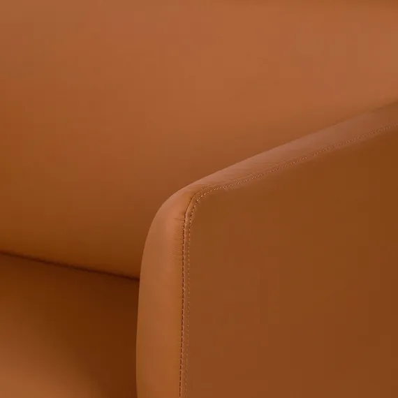 Кресло Bisq, коричневвая кожа