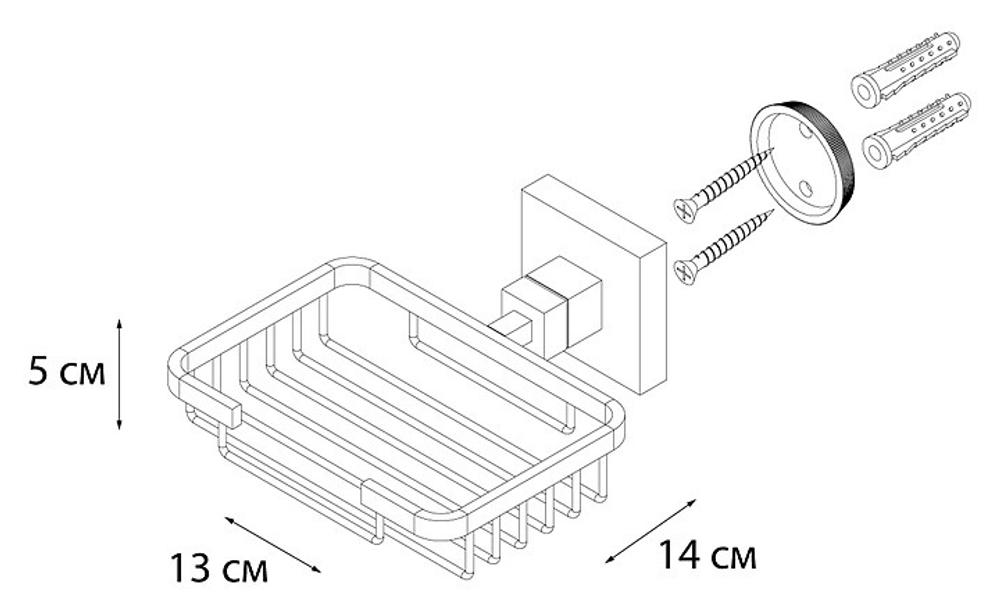 "c" Мыльница решетка FX-11109 (к/к 10)