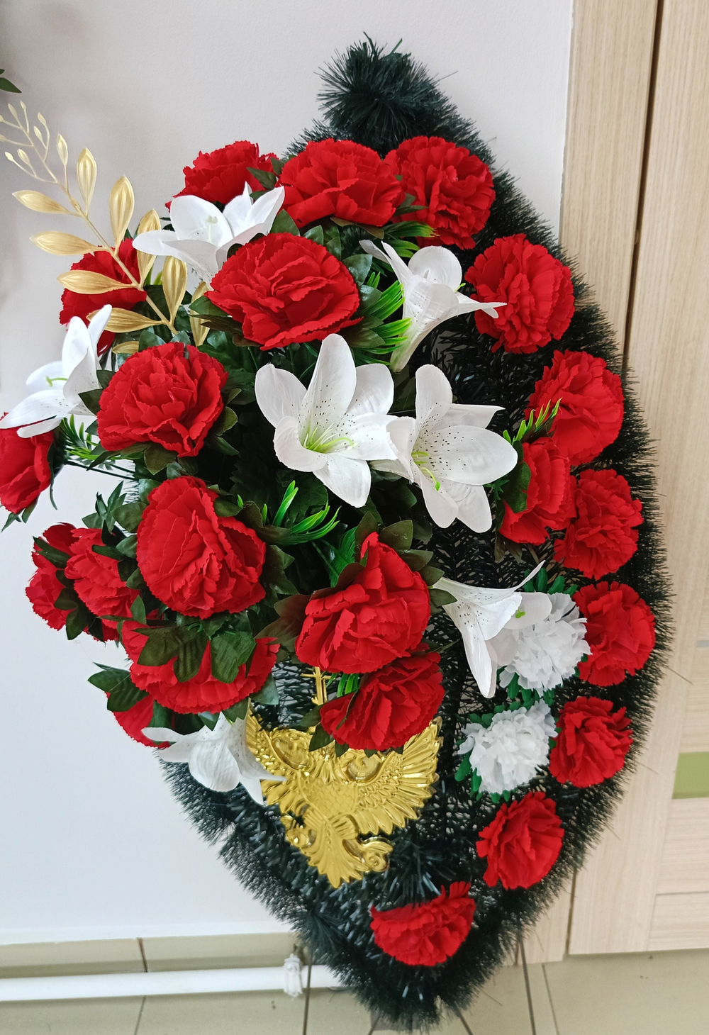 Венок павшему солдату . 100 см . Арт В 006