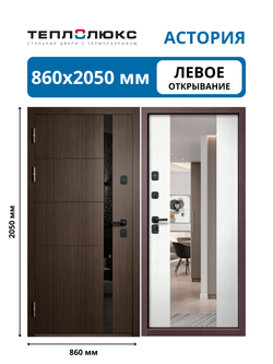 Входная дверь Астория зеркало