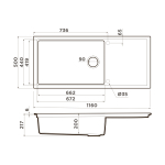 Мойка Omoikiri Sintesi 116-CN Artceramic | Canyon