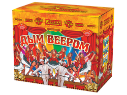 Дым веером 1,4" х 25 залпов дневной фейерверк, 1/3, шт