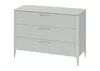 Комод Type 3 ящика ширина 120 см (светло-серый)