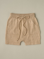 Рубашка-поло и шорты вязаные, Экрю/бежевый