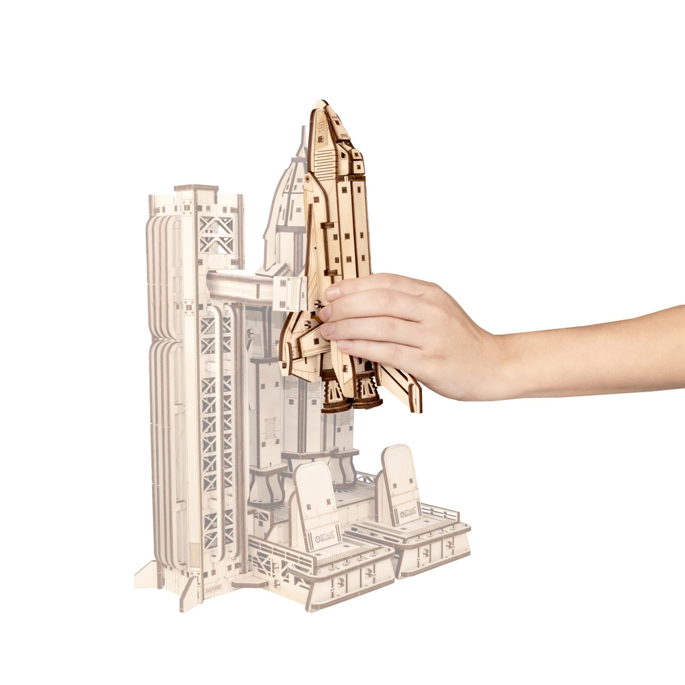 Деревянный конструктор Космический корабль Шаттл (EWA)