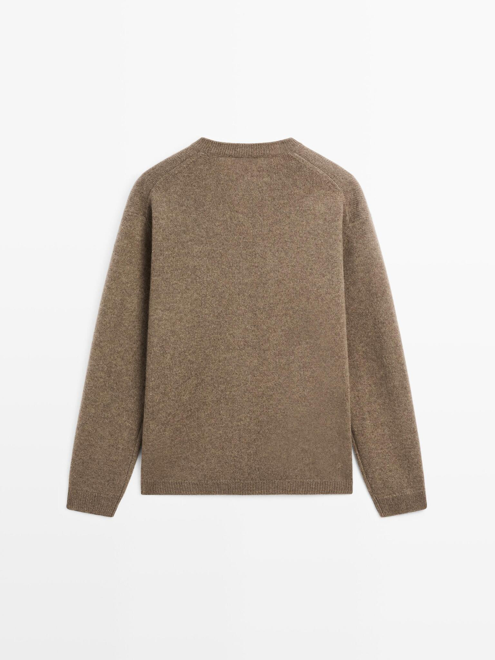 Massimo Dutti Свитер оверсайз с V-образным вырезом, жженый