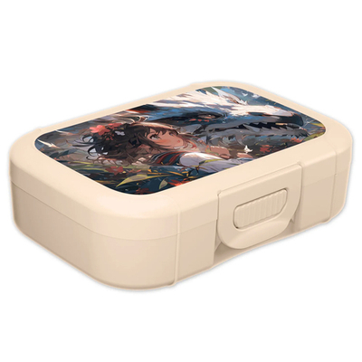 Ланч-бокс 0,85л "Anime kids" (светло-бежевый)