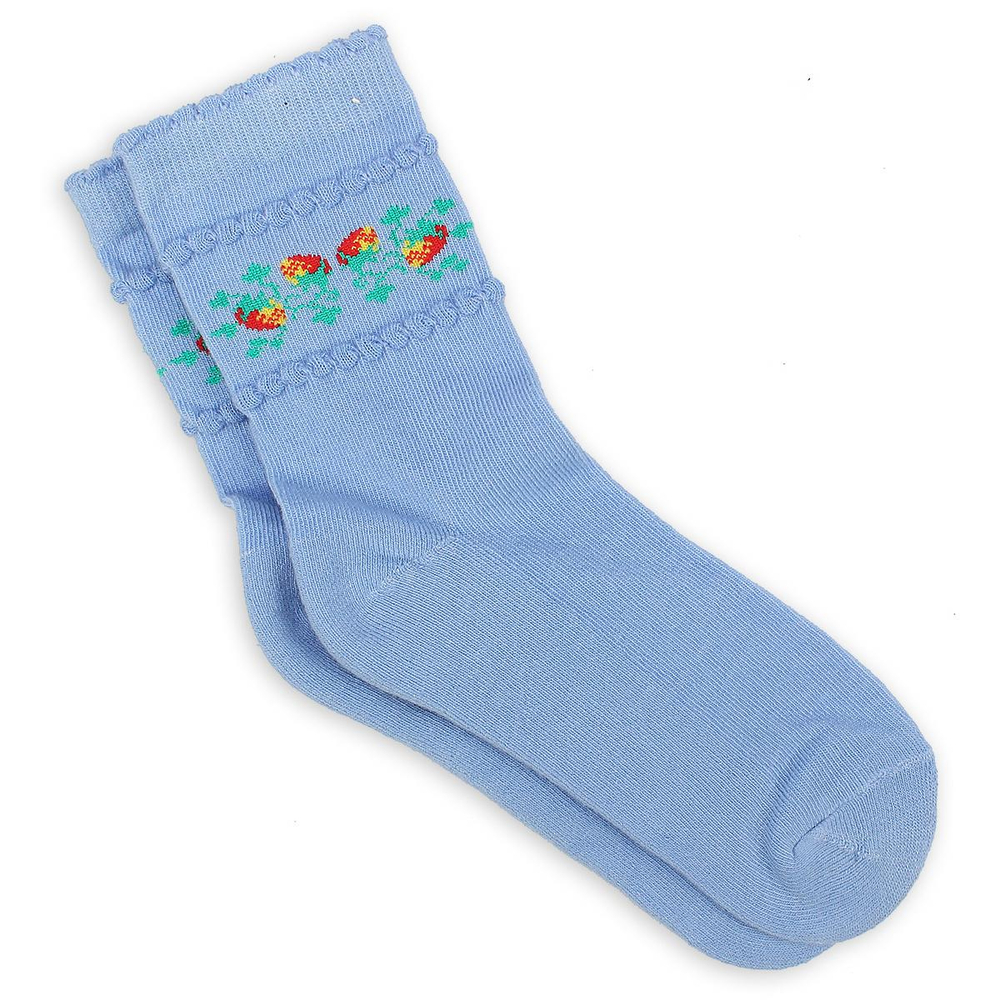 Носки для девочек С11 11р. голубой, 1 шт.