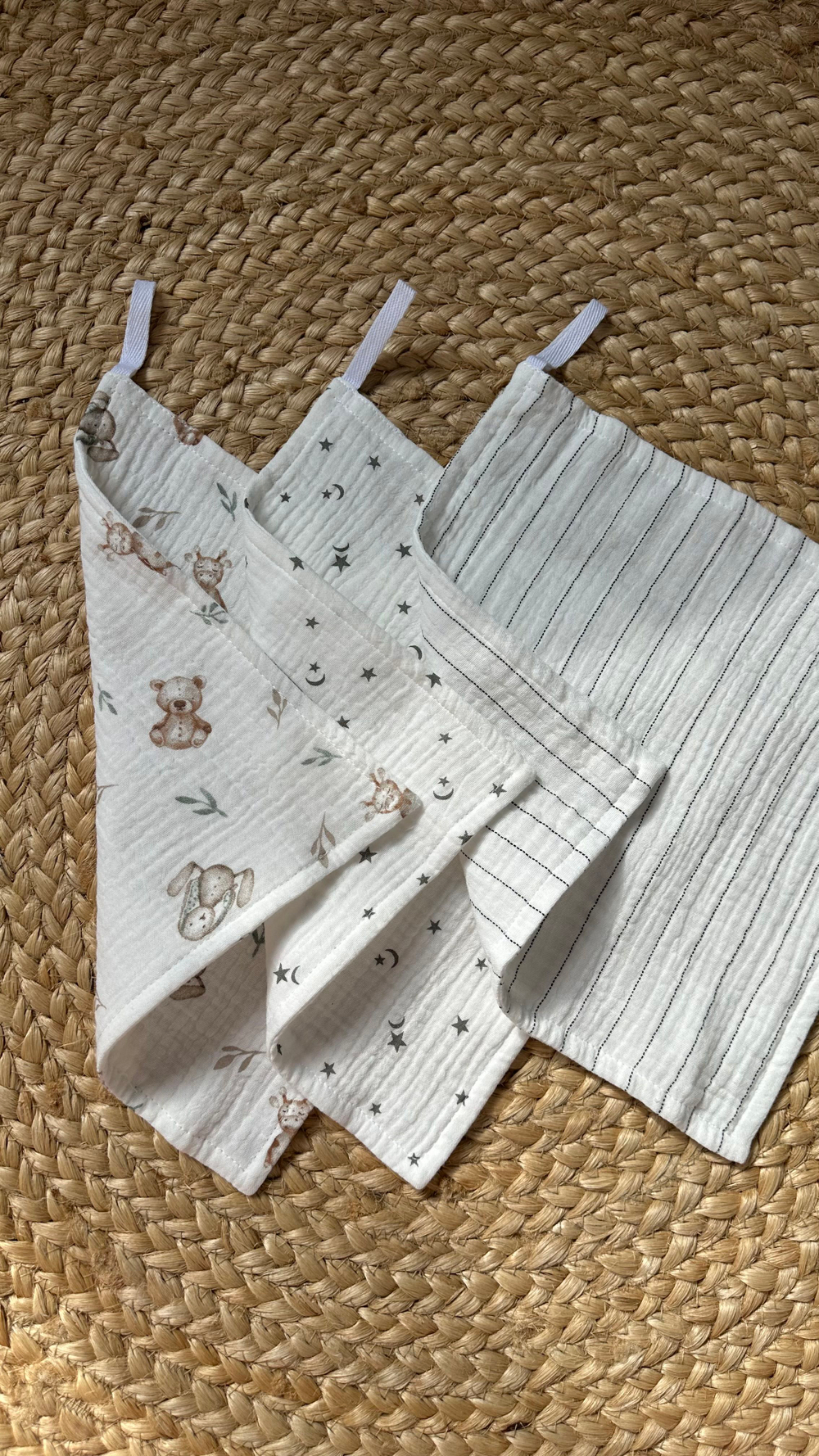 Салфетки из муслина 25*25 (набор 3шт)