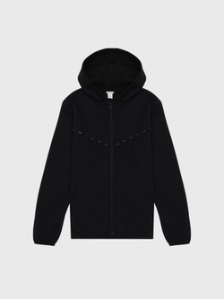 Худи на молнии Calvin Klein Fleece Logo Piping Classic Black Beauty