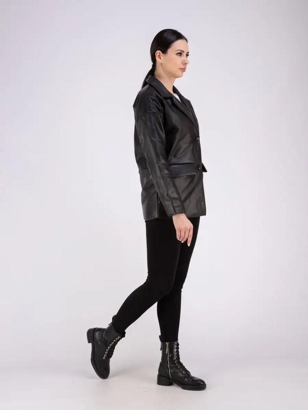 Кожаная куртка весна из натуральной кожи