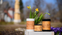 Малая фарфоровая пиала или миска для завтрака с берестой. Коллекция Чеховская или Мелиховская