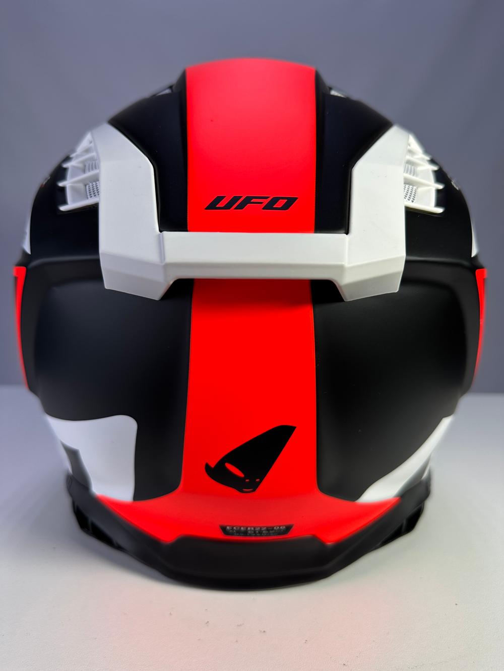 Мотошлем UFO HELMET ECHUS Black/Orange/White Matt