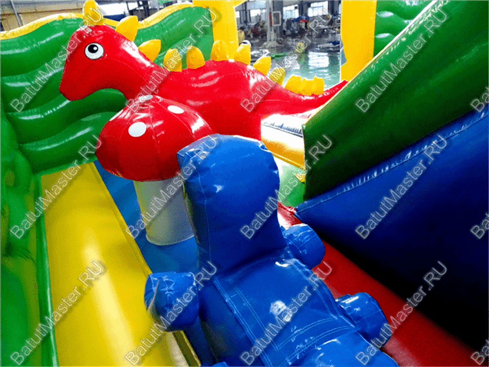 Большой надувной батут "Средневековье" 8*8*5 м