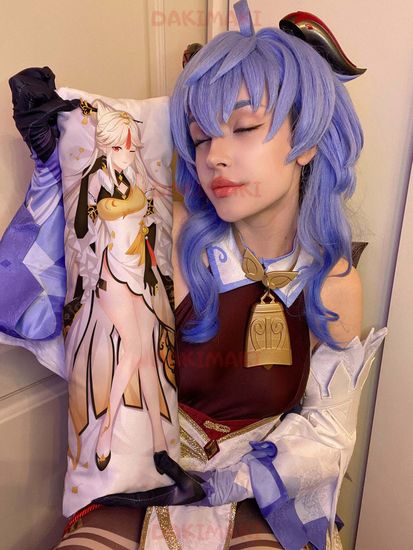 Мини дакимакура Нин Гуан из Геншин Импакт | Genshin Impact арт. M0805, 60х20 см