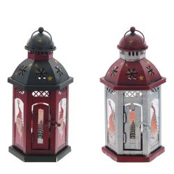 GAEM Подсвечник "Фонарь",L12,5 W11 H24 см, 2в.