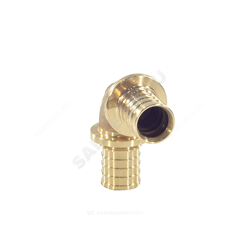 Угольник для PE-X труб аксиальный бронза Дн 16х90гр RAUTITAN PLATINUM RX Rehau 13777011001
