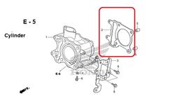12191-KZR-600. GASKET, CYLINDER